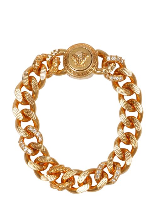 versace men's gold bracelet